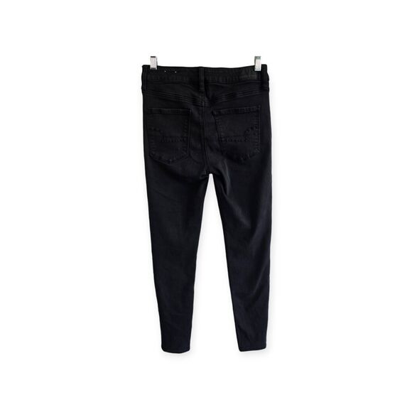 American Eagle Womens Black Skinny Next Level Stretch 8 Regular - Picture 4 of 6
